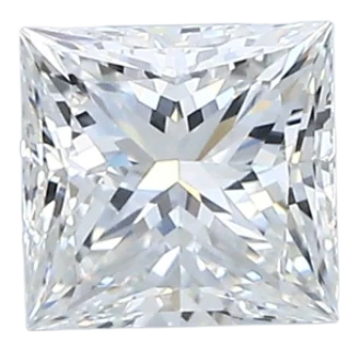 1.01 Carat F VVS2 Princess Natural Diamond For Discount