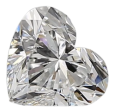 0.71 Carat E VS1 Heart Natural Diamond Fashion