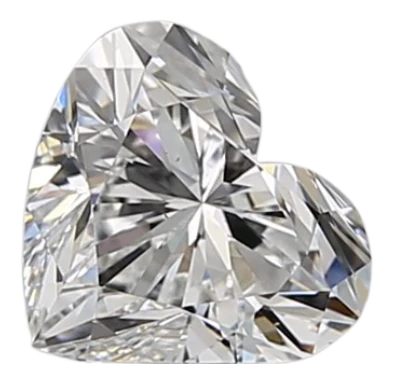 0.71 Carat E VS1 Heart Natural Diamond Fashion