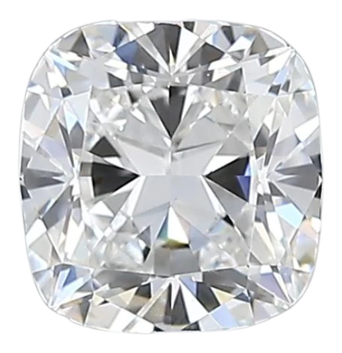 0.72 Carat F VS1 Cushion Lab Diamond For Sale