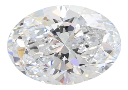 1.36 Carat E VVS2 Oval Lab Diamond Discount