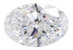 1.07 Carat E VVS2 Oval Lab Diamond For Discount