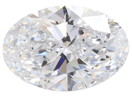 1.07 Carat E VVS2 Oval Lab Diamond For Discount