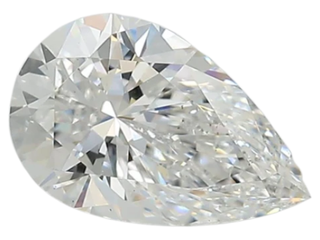 1.34 Carat D VS2 Pear Lab Diamond For Sale