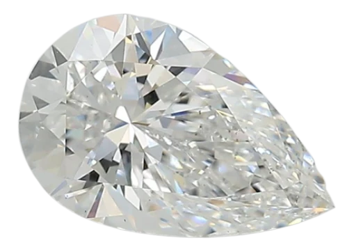 1.34 Carat D VS2 Pear Lab Diamond For Sale