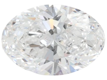 1.38 Carat D VVS2 Oval Lab Diamond For Cheap