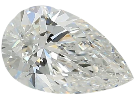 1.36 Carat F VS1 Pear Lab Diamond Fashion