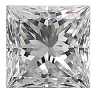 0.58 Carat E VS1 Princess Natural Diamond Discount