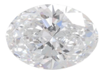 1.37 Carat D VVS2 Oval Lab Diamond Cheap