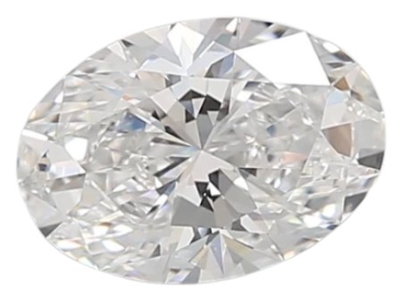 1.35 Carat E VVS1 Oval Lab Diamond Cheap