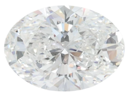 2.01 Carat E VVS1 Oval Lab Diamond For Discount