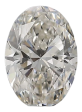 0.7 Carat H SI1 Oval Natural Diamond on Sale