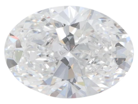 1.4 Carat D VVS2 Oval Lab Diamond For Sale