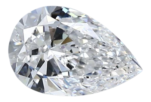 1.02 Carat E VS1 Pear Natural Diamond Hot on Sale