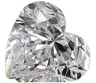 0.9 Carat D VS2 Heart Natural Diamond Online now