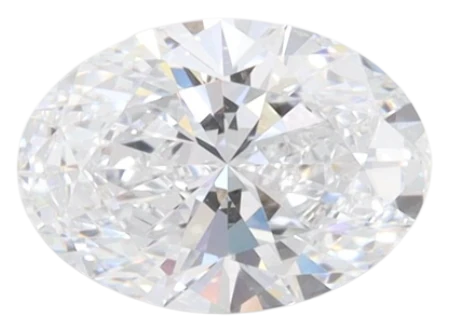 1.09 Carat E VVS2 Oval Lab Diamond Hot on Sale