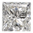 0.5 Carat H VVS1 Princess Natural Diamond For Discount