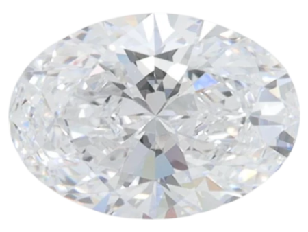 1.41 Carat D VVS1 Oval Lab Diamond For Discount