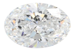 1.1 Carat E VVS2 Oval Lab Diamond Cheap