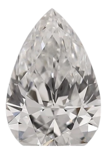 1.35 Carat D VVS2 Pear Lab Diamond For Sale