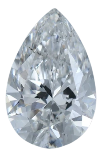 1.03 Carat E SI1 Pear Lab Diamond For Sale