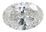 1.07 Carat F VS2 Oval Lab Diamond For Sale