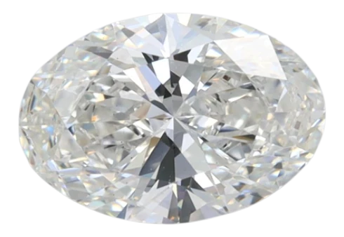 1.07 Carat F VS2 Oval Lab Diamond For Sale