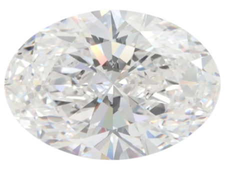 4.29 Carat F VVS2 Oval Lab Diamond Hot on Sale