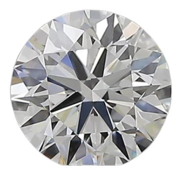 0.71 Carat E VVS2 Round Natural Diamond on Sale