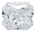 1.0 Carat F VS1 Radiant Natural Diamond For Sale