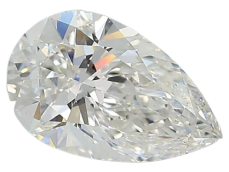 1.39 Carat F VS1 Pear Lab Diamond For Sale