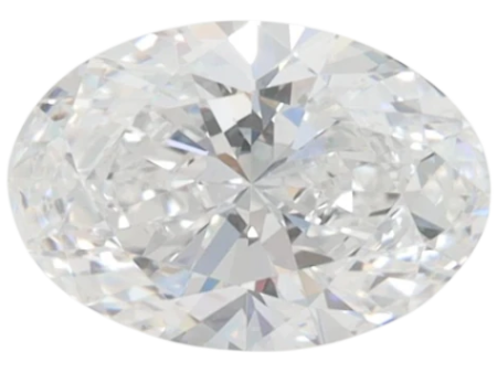 1.0 Carat D VVS2 Oval Lab Diamond Discount