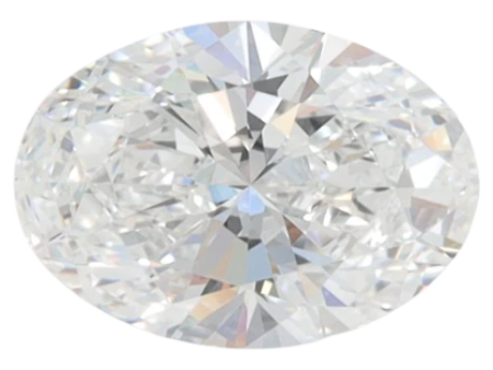 1.37 Carat E VVS2 Oval Lab Diamond For Cheap