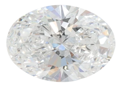 1.37 Carat E VVS2 Oval Lab Diamond For Cheap