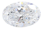 1.04 Carat E VVS2 Oval Lab Diamond For Sale