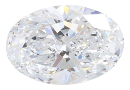 1.04 Carat E VVS2 Oval Lab Diamond For Sale