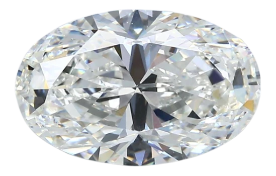 3.01 Carat H VVS2 Oval Natural Diamond Supply