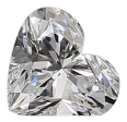 0.5 Carat E IF Heart Natural Diamond Fashion