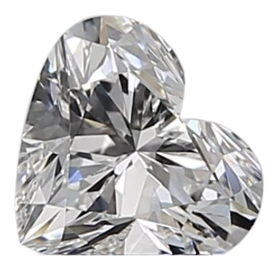 0.5 Carat E IF Heart Natural Diamond Fashion