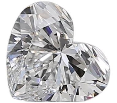 0.73 Carat D VS1 Heart Natural Diamond For Discount