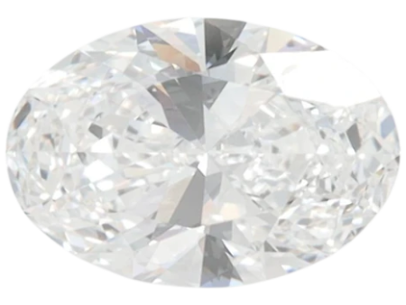 1.41 Carat D VVS2 Oval Lab Diamond Cheap