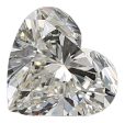 0.9 Carat I VVS1 Heart Natural Diamond Sale