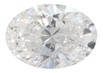 1.33 Carat F VVS2 Oval Lab Diamond on Sale