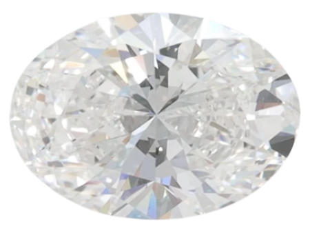 1.33 Carat F VVS2 Oval Lab Diamond on Sale