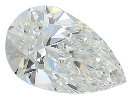 1.29 Carat F VS1 Pear Lab Diamond Cheap