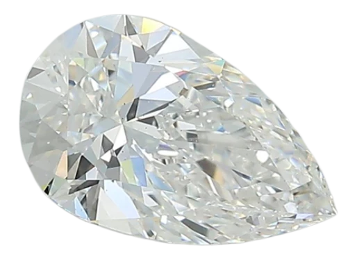 1.29 Carat F VS1 Pear Lab Diamond Cheap