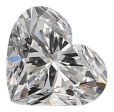 0.81 Carat E VVS1 Heart Natural Diamond For Sale