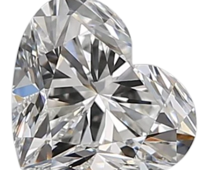 0.81 Carat E VVS1 Heart Natural Diamond For Sale