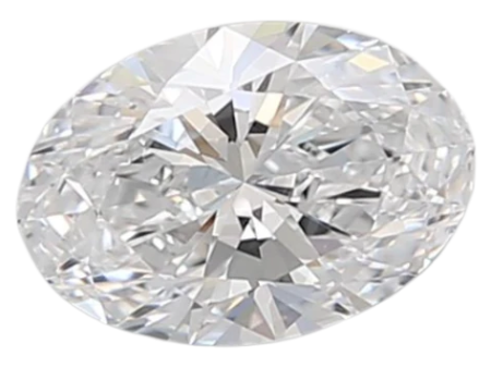 1.36 Carat D VVS2 Oval Lab Diamond Fashion