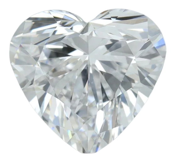 1.03 Carat E VVS2 Heart Lab Diamond For Sale